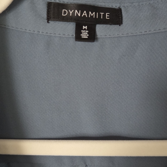 Dynamite Slate Button-Down Shirt - Picture 2 of 2